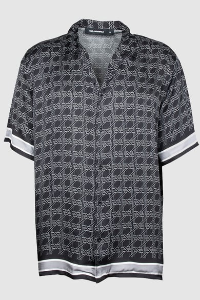 ΚΟΝΤΟΜΑΝΙΚΟ ΠΟΥΚΑΜΙΣΟ KARL LAGERFELD - 990 ΜΑΥΡΟ